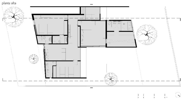 obytný dom moderný 2012 projekt JSa architekti plán projekt bytovej budovy Plán architektov JSa