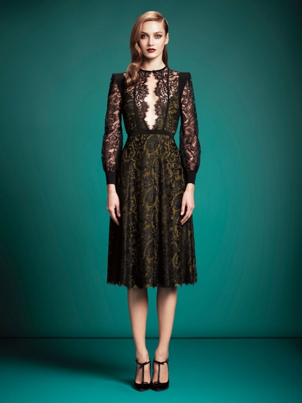 gucci retro prvky trendy oblečenia módny dizajn čierna čipka gucci trendy retro oblečenia strihy módny dizajn čierna čipka