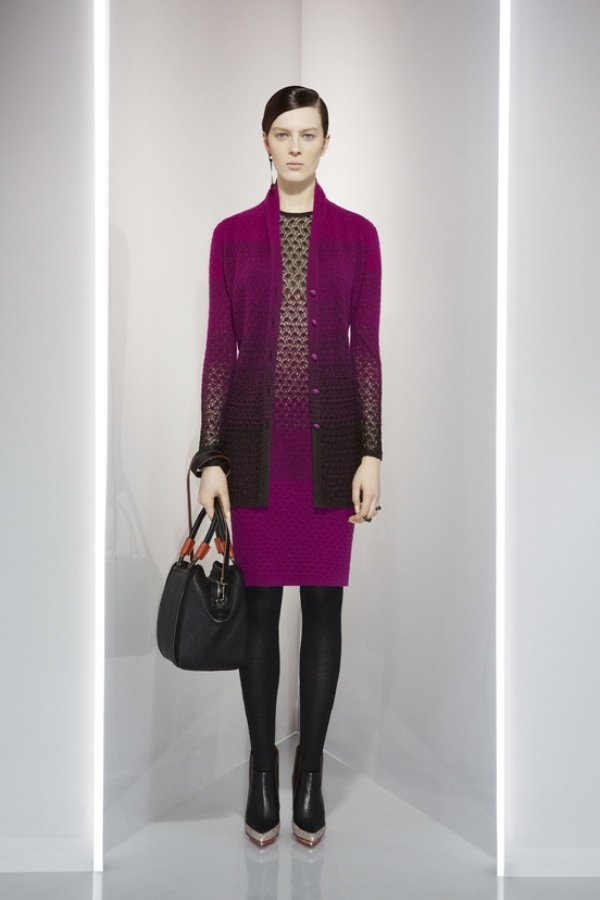 Dámske oblečenie meniace farby-módne trendy 2014 missoni Dámske oblečenie-prechodné farby-trendy 2014 missoni