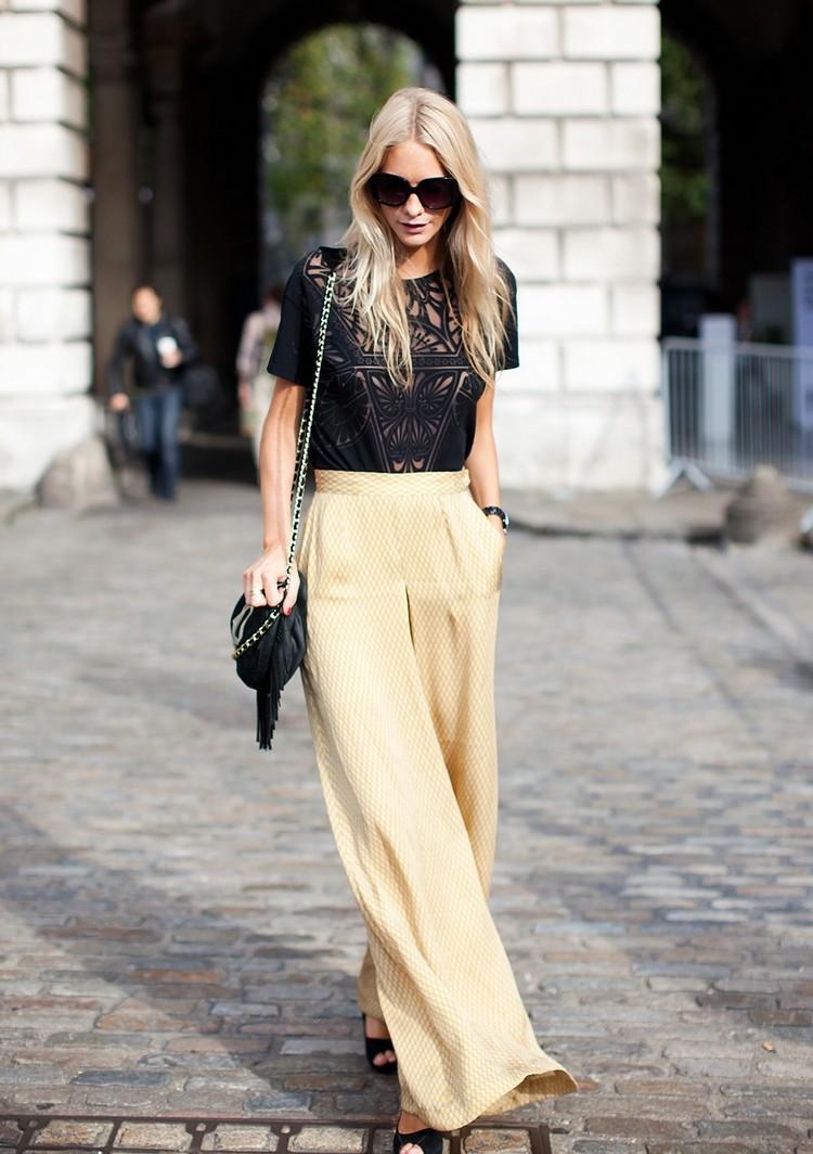 módne trendy 2018 pinterest široké nohavice trend ženy