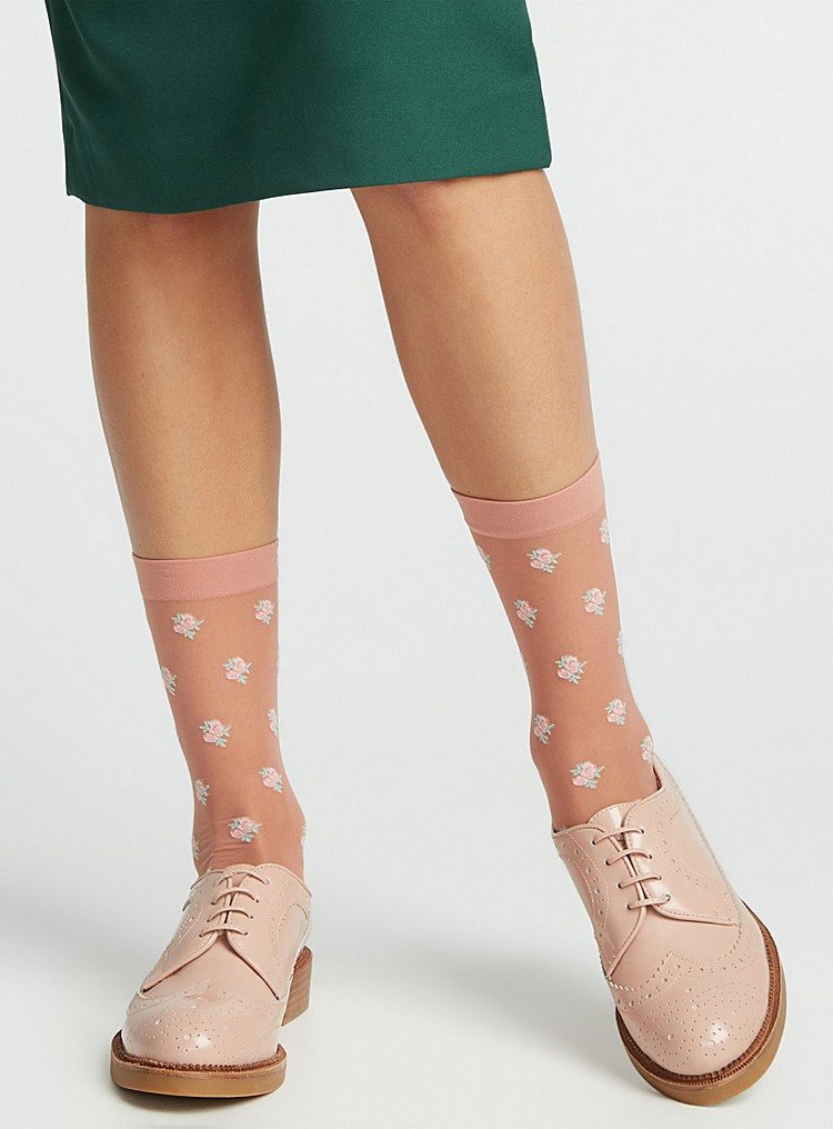 pinterest módne trendy 2018 motívy transparentných ponožiek