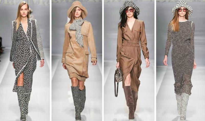 Módne trendy jar 2015 - potlače a satén Módne trendy-jar-leto-2015-potlače-šaty po kolená-max-mara