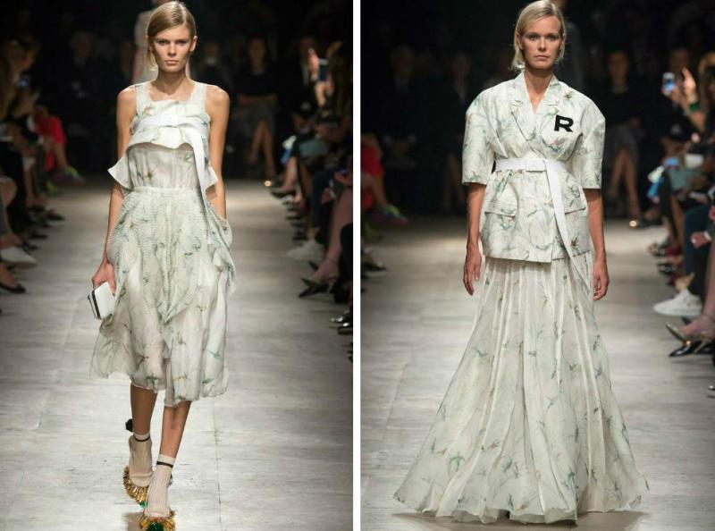 Dámska móda Rocha - maxi šaty a blejzer Módne trendy-jar-leto-2015-maxi-sukňa-bazer-rochas