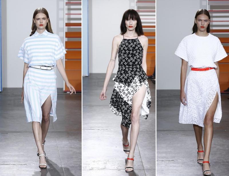 Letná móda - šaty so zvýšeným golierom Módne trendy-jar-leto-2015-Tanya-Taylor