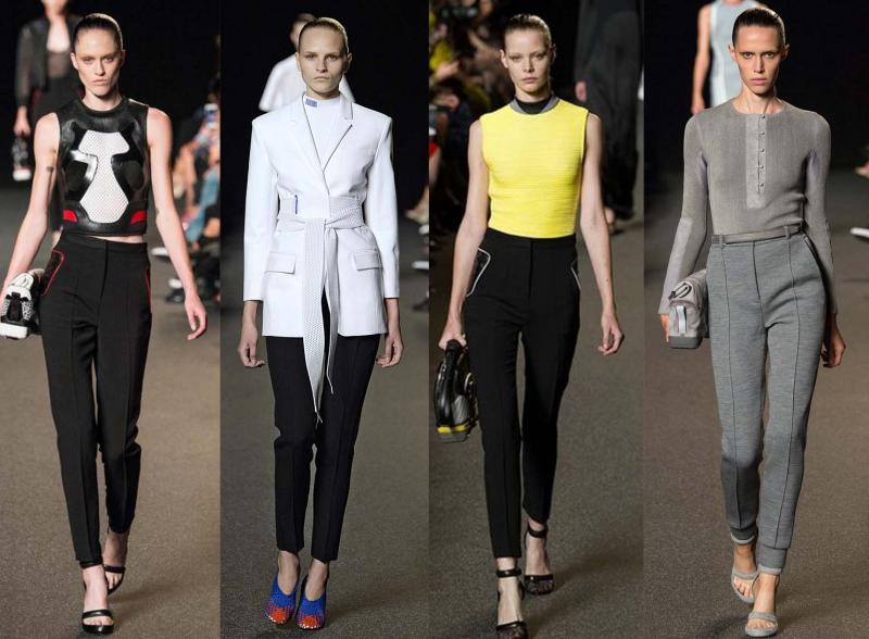 Zbierka Alexandra Wanga - blúzky a nohavice Módne trendy-jar-leto-2015-ženy-dvojdielne-Alexander-Wang
