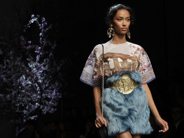 módne trendy-jar-leto-2014 eko-koža dolce a gabbana módne trendy-jar-leto-2014 ekologická-kožená módna prehliadka dolce a gabbana