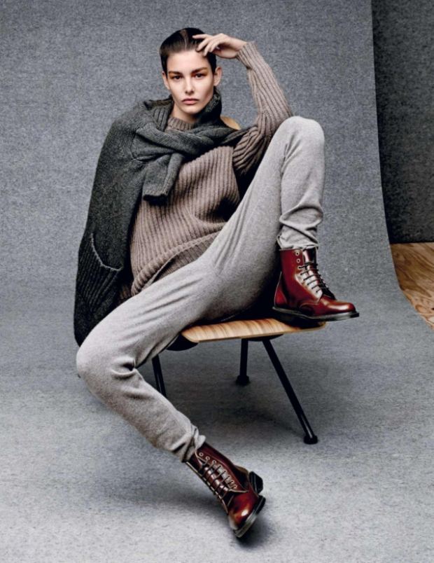 aktuálny módny trend pre obálku Vogue Rusko jeseň-zima-2014 Vogue Rusko Módne trendy-jeseň-zima-2014-Vogue-Rusko-titulný obrázok-supermodelka