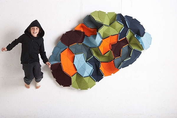 Flexibilný dizajn stropnej dekorácie steny Kvadrat