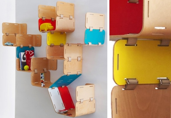 Policový systém modulárny dizajn dekorácií na stenu do detských izieb