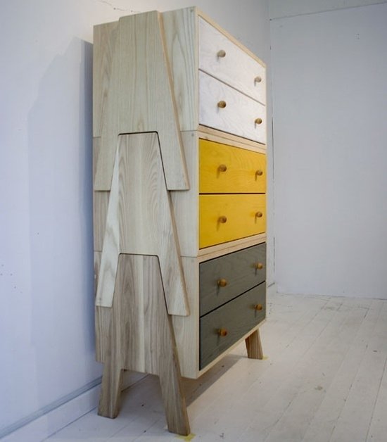 Modulárna skrinka-detské veci skladujú školské potreby