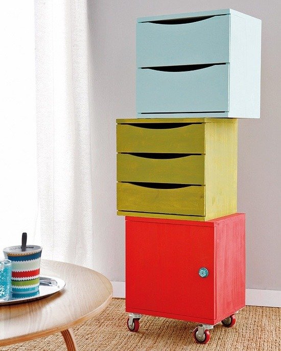 Modulová šatníková skriňa na uloženie oblečenia pre deti