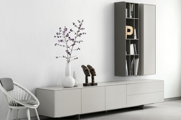 príborník pure základňa do obývačky matná biela