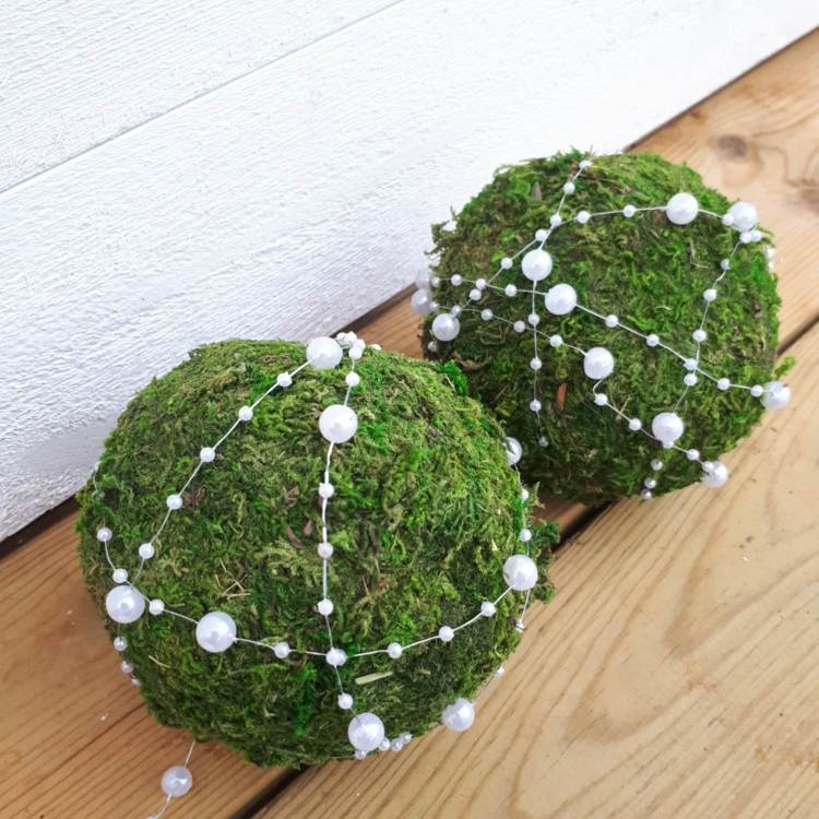 perlový náhrdelník machová guľa urobte si slávnostnú výzdobu sami