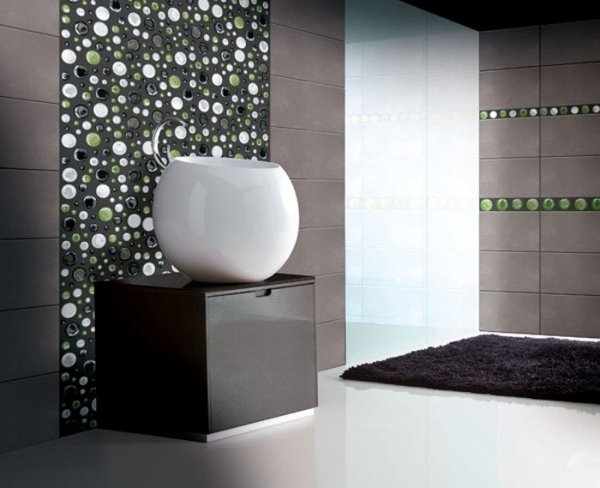 Sklenený mozaikový povrch kúpeľňa Vetrovivo