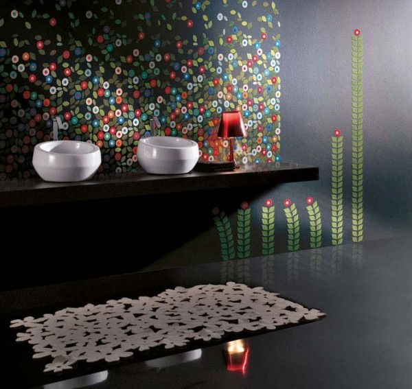 Trendové sklenené mozaikové dlaždice v talianskom dizajne