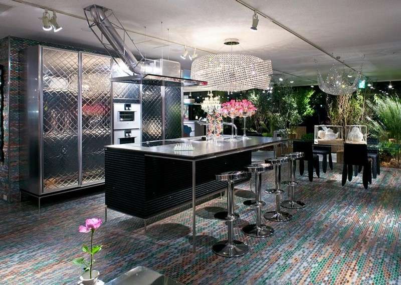 Mozaikové dlaždice v kuchyni, dlažba-glamouroes