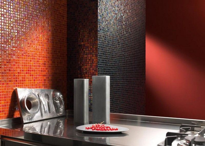 Mozaikové obklady-kuchyňa-digestor-varné platne-plynové-moderné