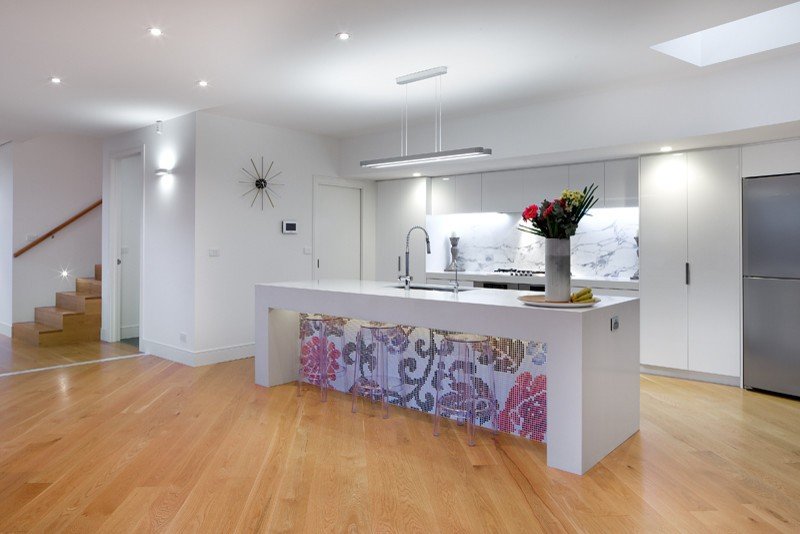 Mozaikové dlaždice Kuchynský ostrov Nápady na kvetinový dizajn