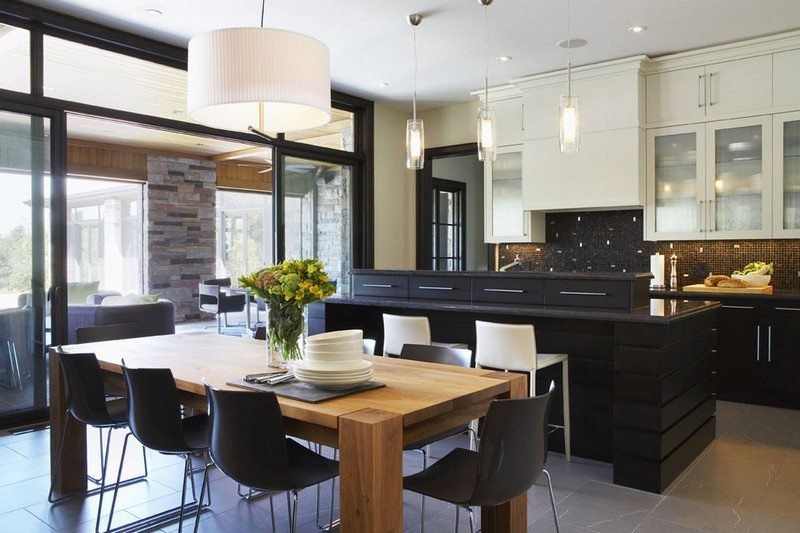 Mozaikové obklady-kuchyňa-tmavo-hnedé-obklady-moderný-dizajn