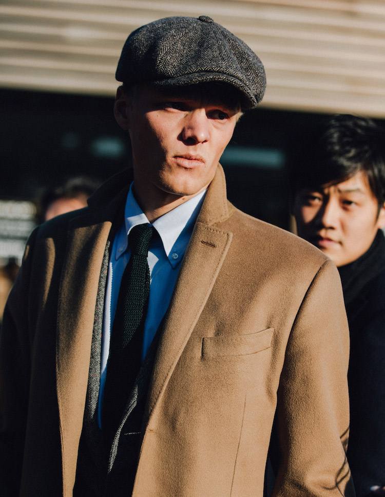 čiapky trend 2017 2018 zimná pánska plochá čiapka pre mužov