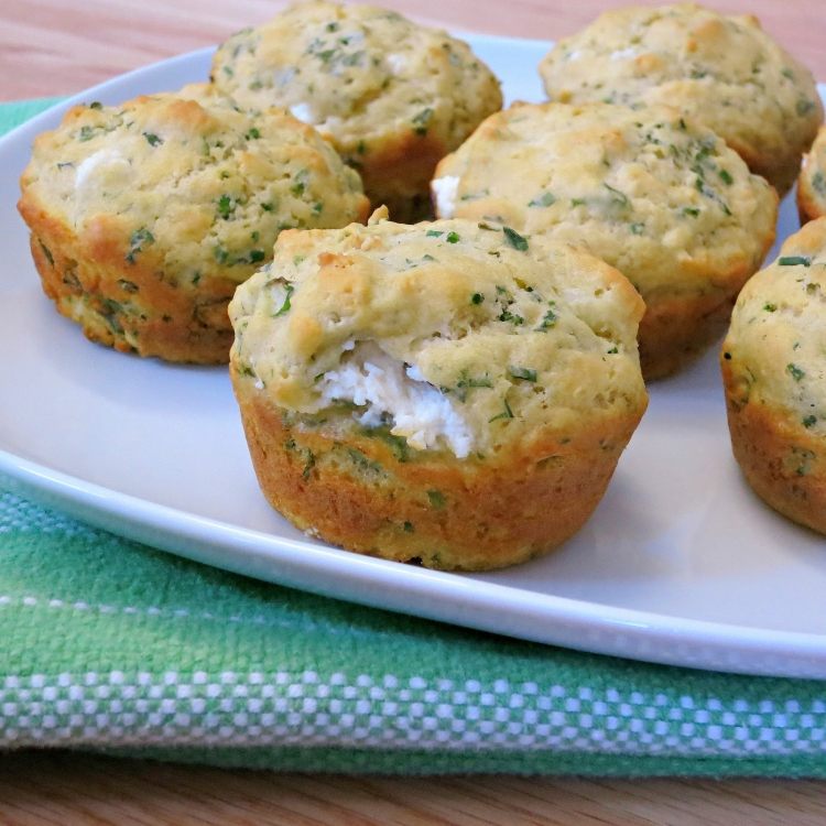 muffiny z kozieho syra bylinkový variant