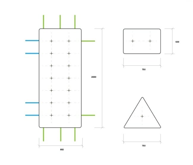 moderná stolička na sedací vak