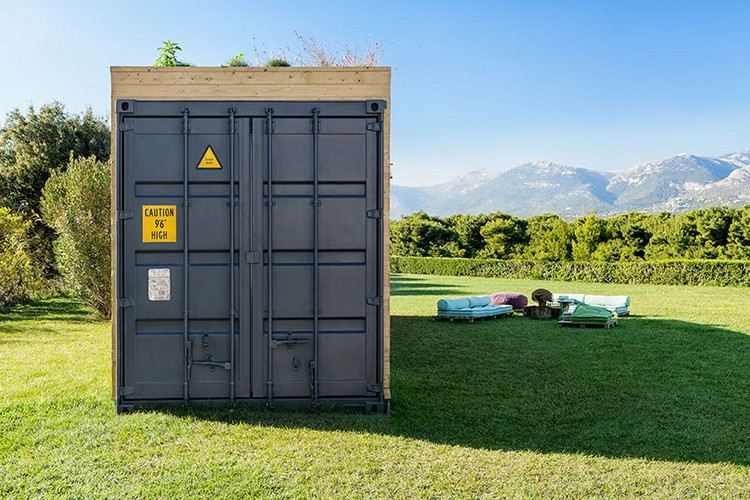 kontajnerový dom energeticky účinný lacný moderný prototyp