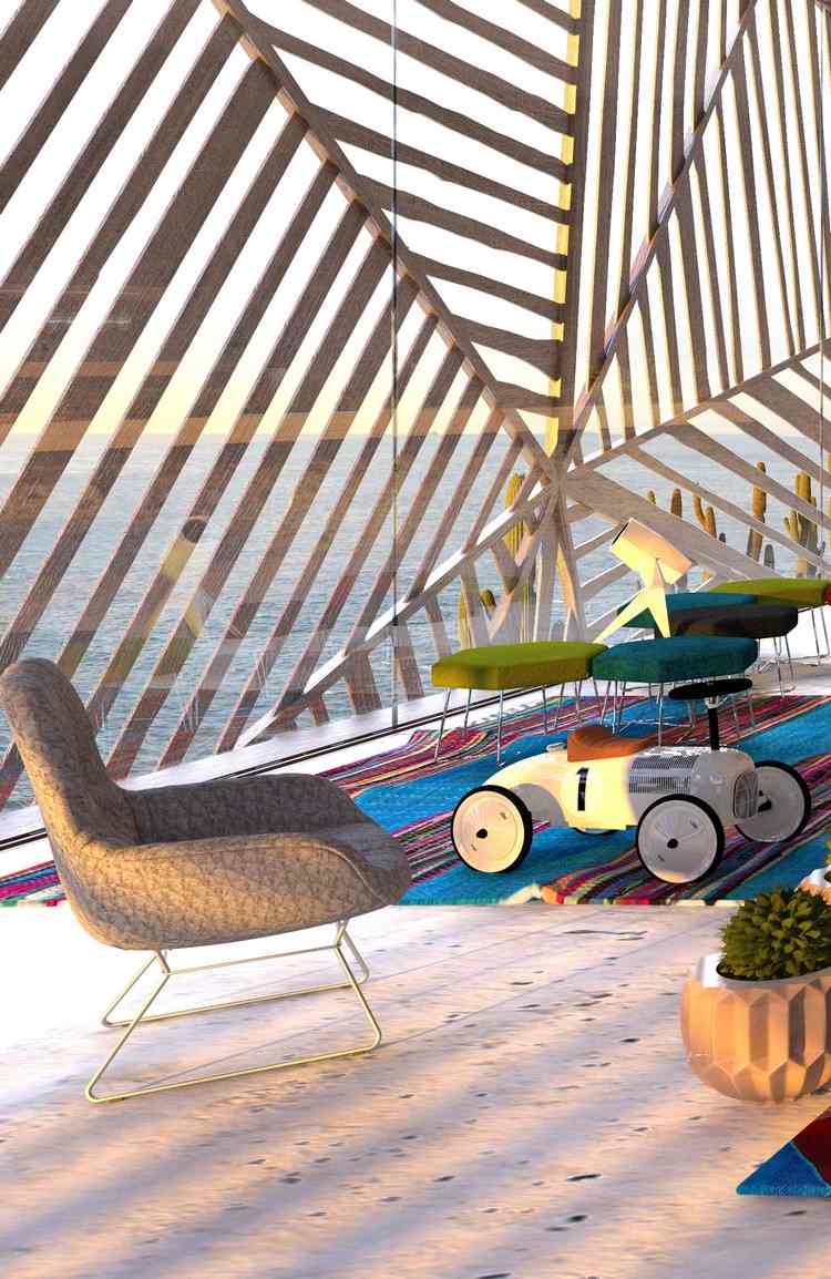 udržateľná-život-skaly-výhľad na more-okno-ochrana pred slnkom