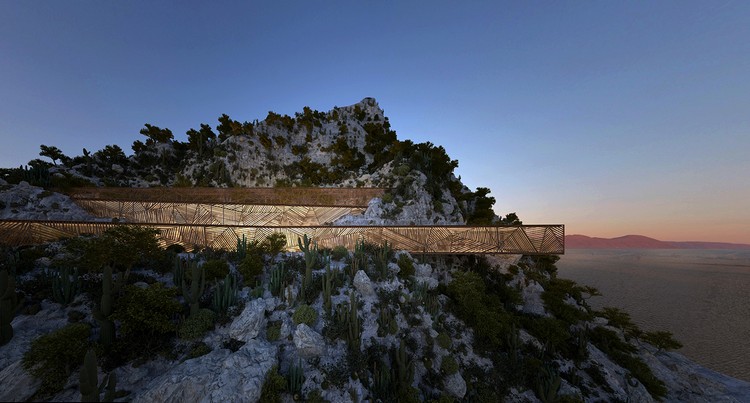 trvalo udržateľný život-skalný dom-fasáda-drevo-výhľad na more