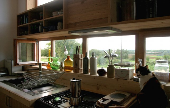 Pohľad na krajinu Pohľad z domu na krajinu