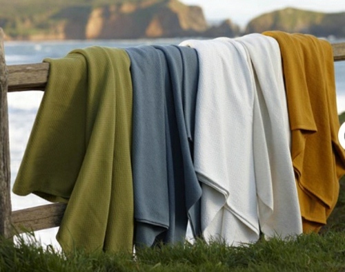 ekologická spálňová prikrývka z bavlnených prírodných tkanín Spálňová prikrývka z bavlnených prírodných tkanín