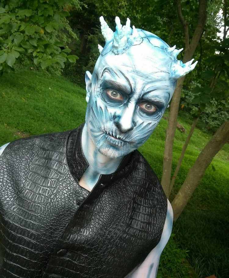 Nachtkönig tipy na líčenie-nápady-líčenie-halloween-urob si sám