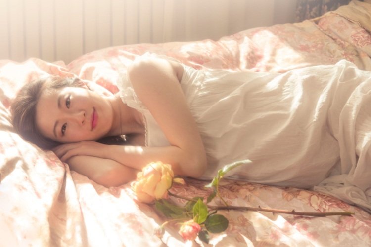 Nočná košeľa pre ženy biely bez rukávov dlhý vintage