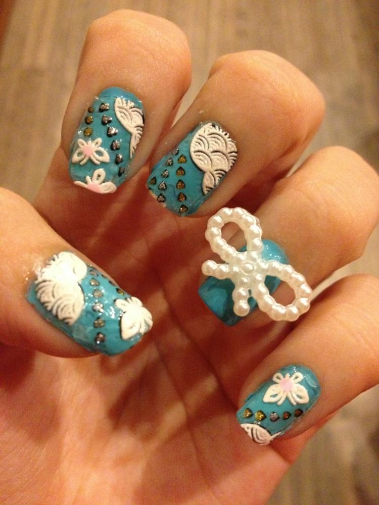 Ozdobte nechty šperkami a ozdobami nechtový dizajn deco-šperky-mašle-korálky