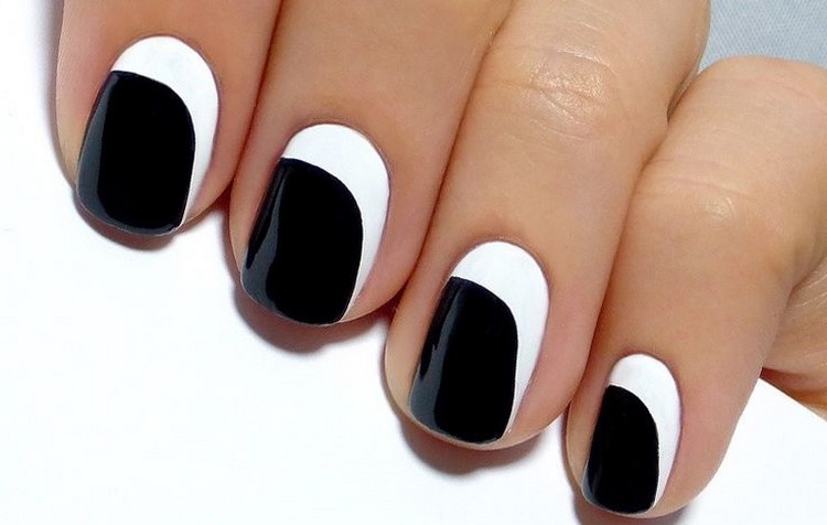 nechtový dizajn-čierno-biele-nápady-urob si sám-ľahký-dizajn