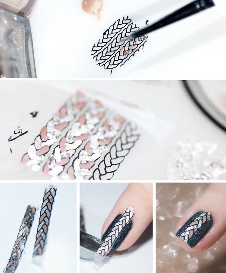 Používajte domáce nálepky na nechty pečiatka na nechty-nálepky na nechty-obtisky-urob si sám-reverzné pečiatkovanie-návod