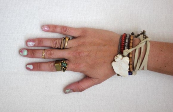 nápady na dizajn laku na nechty moderné efekty s vodou