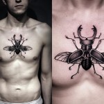 zdjęcie - tatuaż chrząszcz skarabeusz 2