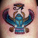 zdjęcie - tatuaż skarabeusz chrząszcz 5