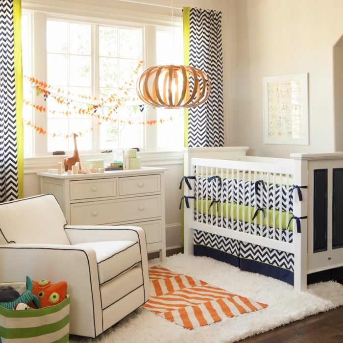 Cik-cak-oranžovo-modrý vzor