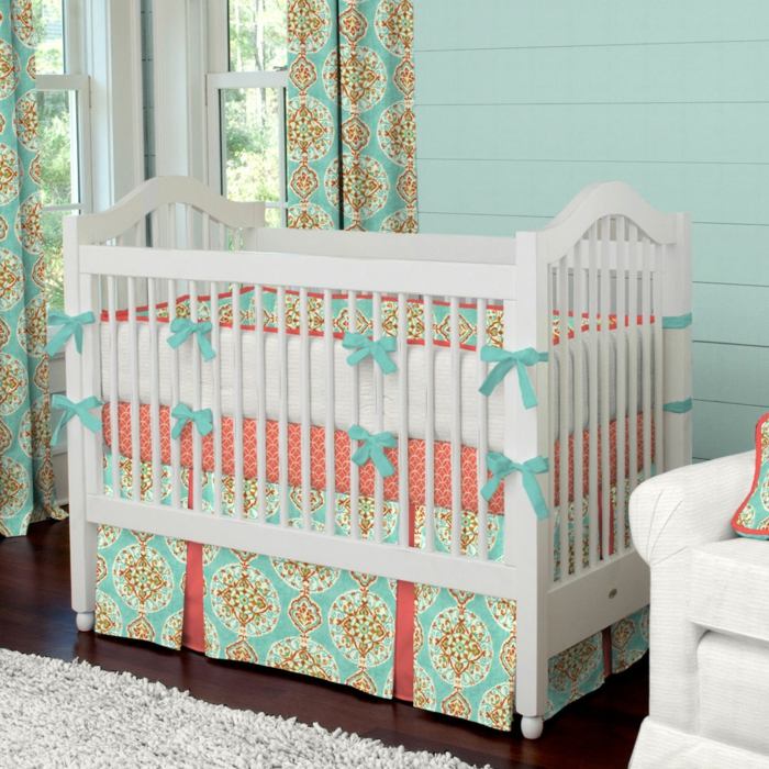 Aqua-morský-a-koralový-červený-nárazník