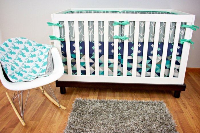 nárazník do detskej postieľky v modernom štýle