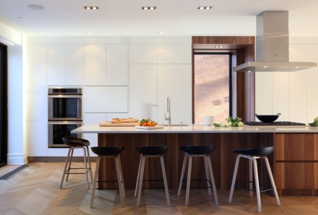 moderné nápady na dizajn kuchyne perfektné zariadenie dreva desing nápady perfektne zariaďovať drevené obklady kuchynské spotrebiče