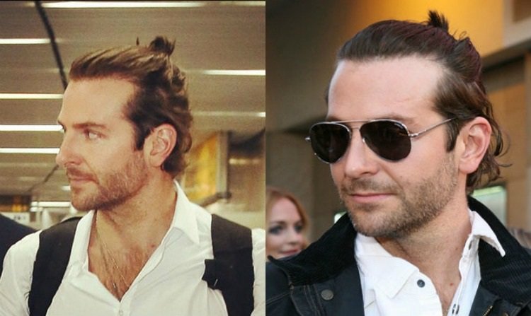 Bradley Cooper s účesom s polovičným drdolom new-účes-trendy-ma% cc% 88nner-half-bun-stars-bradley-cooper