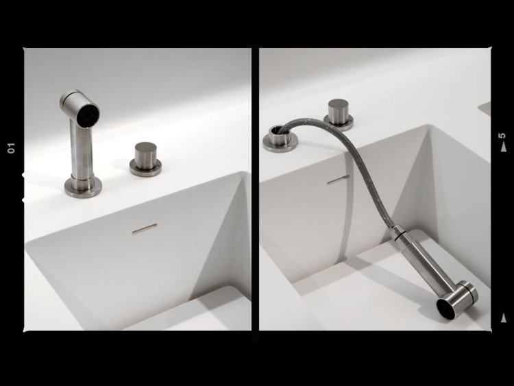 Moderná kuchyňa corian-drez-armatúra-nerez-matná