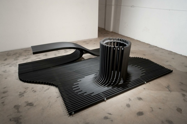 Projekt plastového vertikálneho záhradného parketu v mestskom parku