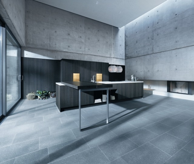 next125 kuchyňa moderná drevená dyha čierna NX605