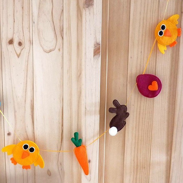 Idea ozdoby cítil veľkonočné mrkvy veľkonočné zajačik