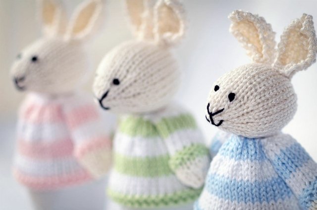 Ohrievače vajec pletené roztomilý nápad detský originál