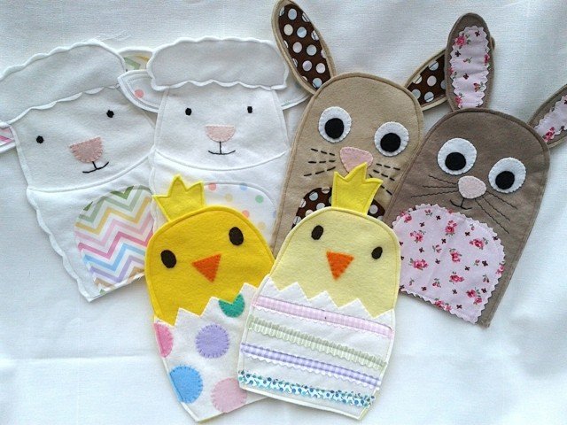 Veľkonočný zajačik kuracie ovečky ručné práce v materskej škole 2014